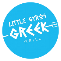 little gyros greek grill logo logo
